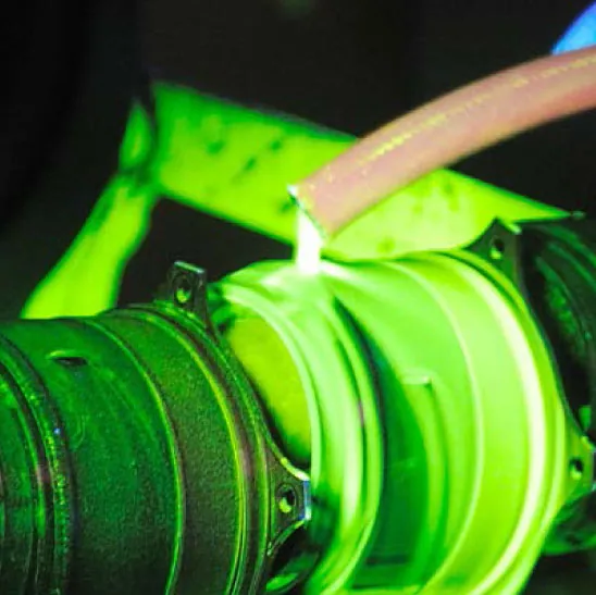 Dye penetrant inspection materials and application