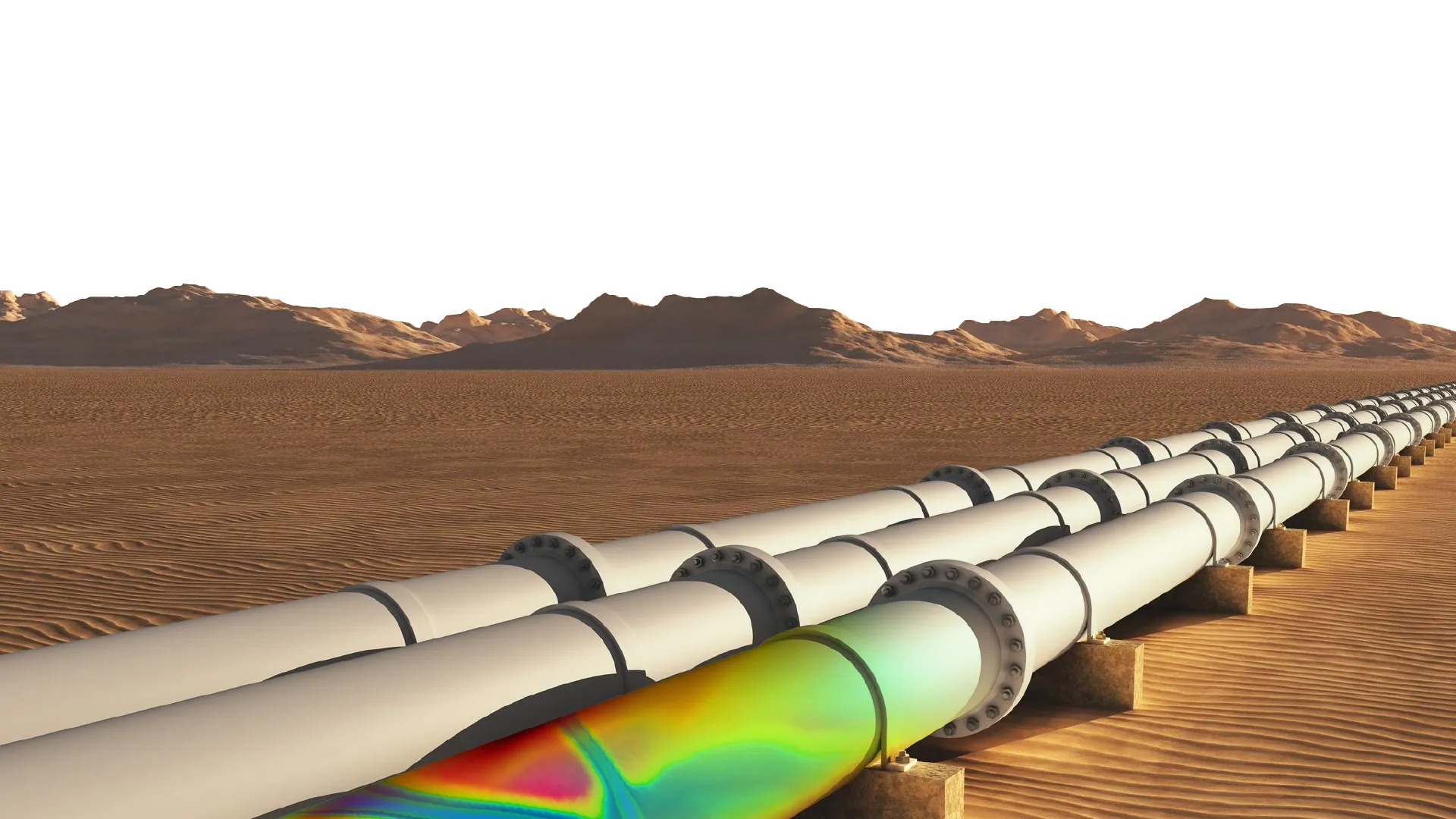Pipeline radiography visualization across industrial piping