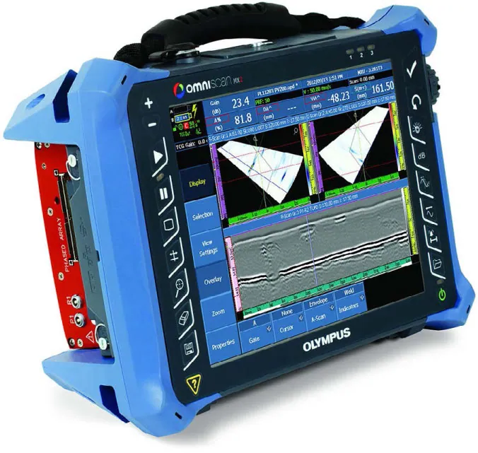 Ultrasonic inspection of industrial material